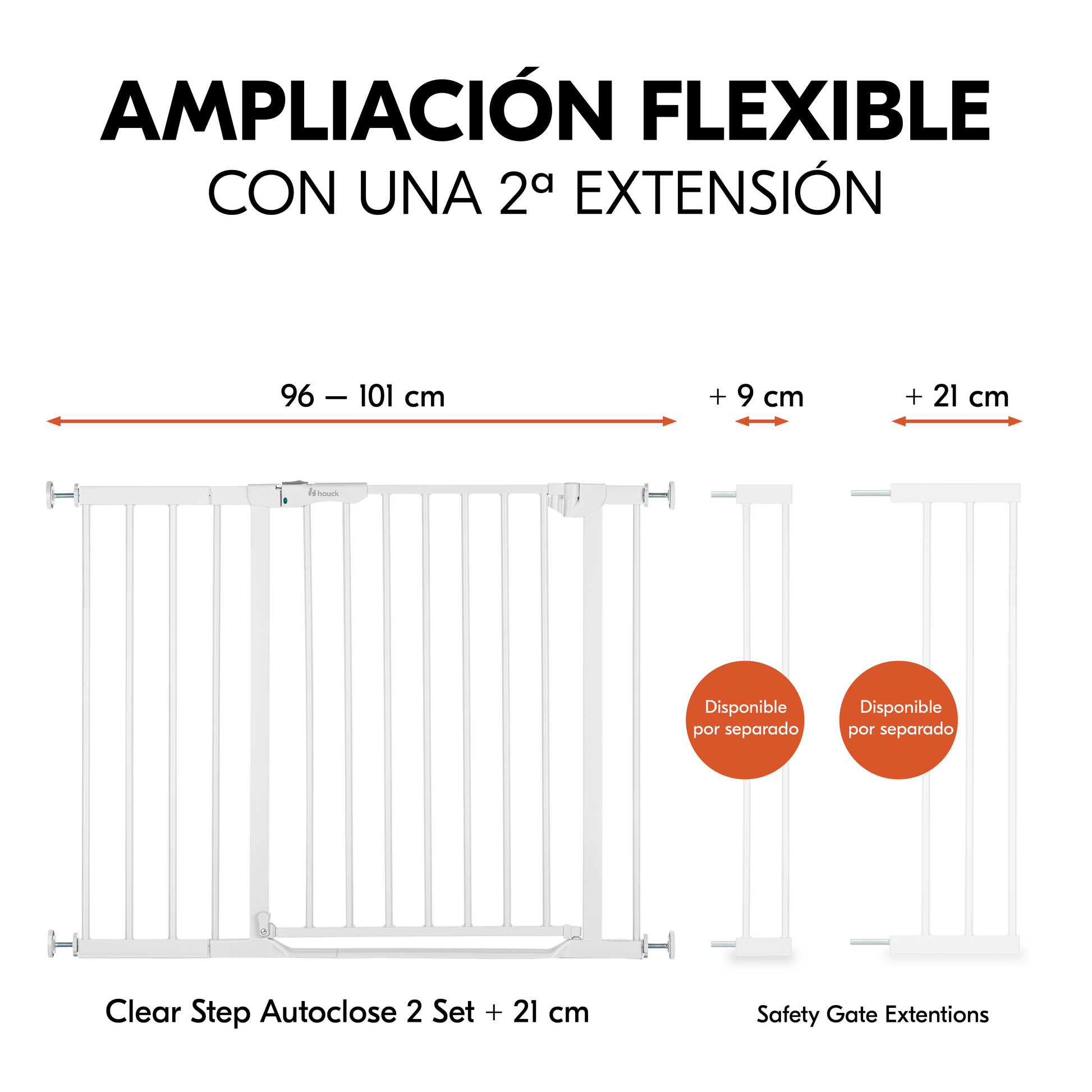 Clear Step Autoclose 2 Set +21 cm