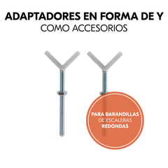 Para barandillas redondas husillos Y por separado