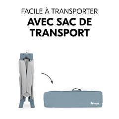 Facile à transporter grâce au sac de transport