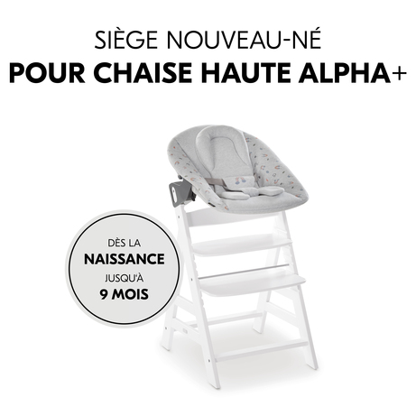Chaise haute évolutive 2-en-1 born up roba style - naturel