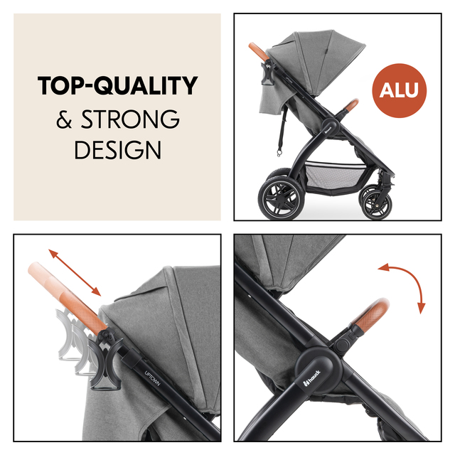 Uptown Black Melange Grey