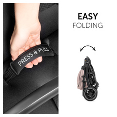 Compact one-hand folding within seconds