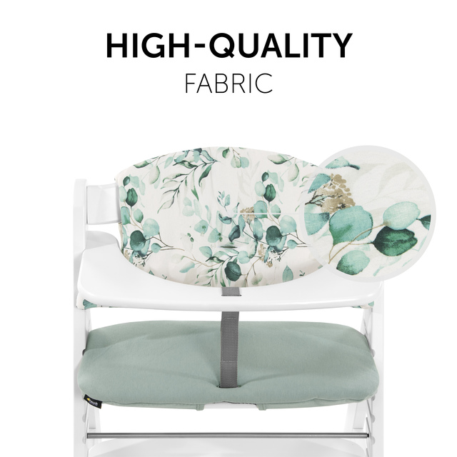 Highchair Pad Select  Jersey Leaves Mint