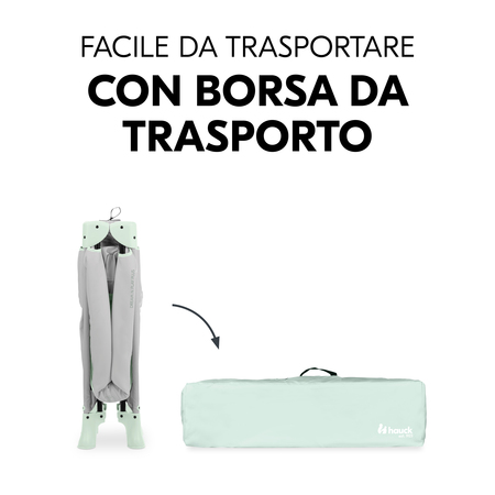 Facile da trasportare con borsa da trasporto