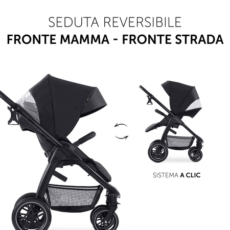 Seduta reversibile fronte mamma - fronte strada