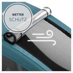 2-in-1 Verdeck: Wetterschutz und Moskitonetz
