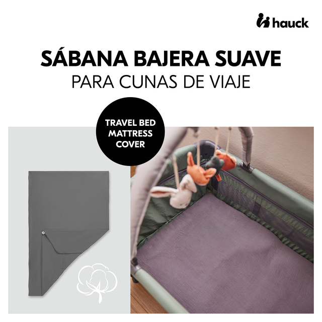 Travel Bed Matress Cover Dark Grey