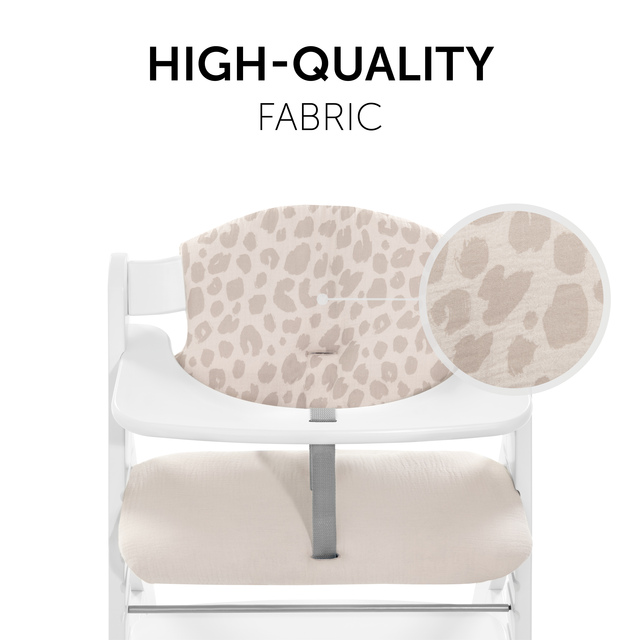 Highchair Pad Select  Muslin Leo Natural