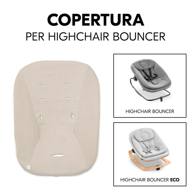 Highchair Bouncer Cover Beige