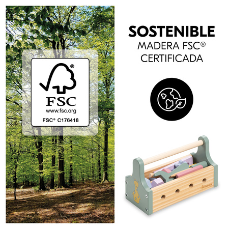 Juego sostenible hecho de madera certificada FSC®