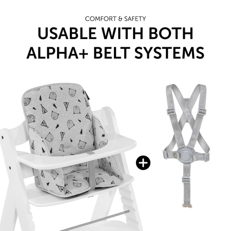 Compatible avec les harnais de la chaise Alpha+