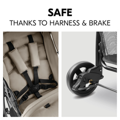 Seat belt and brake for safety