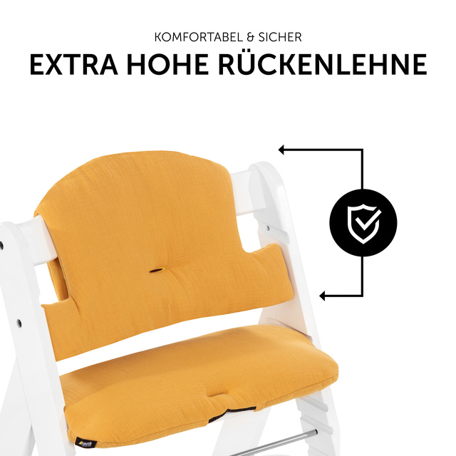 Highchair Pad Select  Muslin Honey