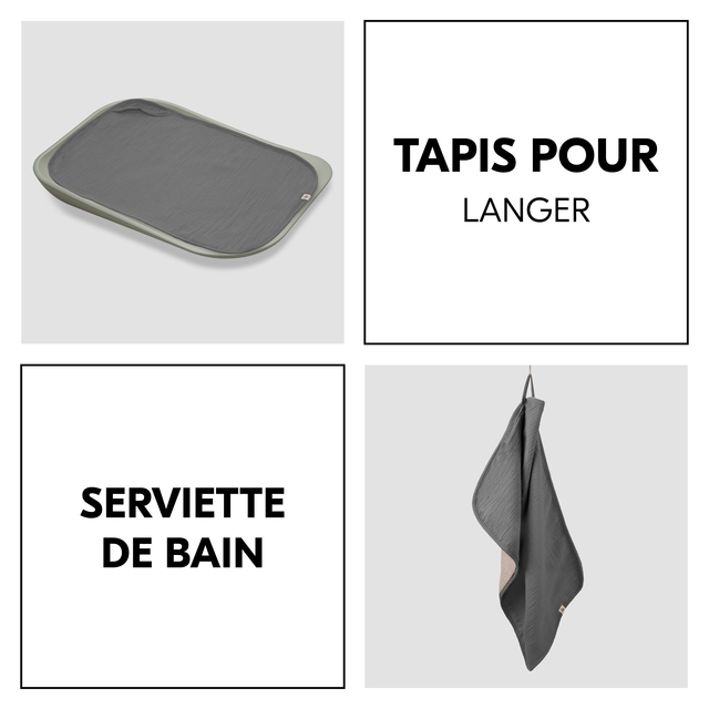 Changing Mat Liner Dark Grey