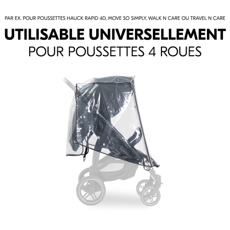 Compatible avec toutes les poussettes à 4 roues