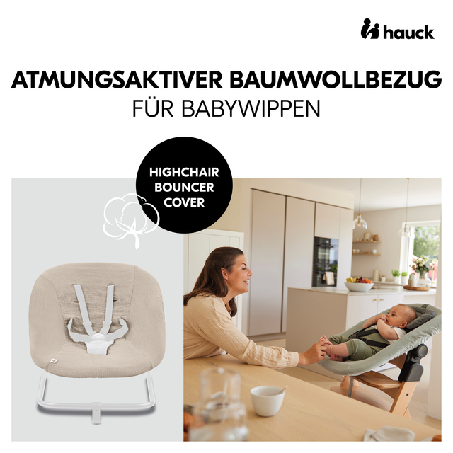 Highchair Bouncer Cover Beige
