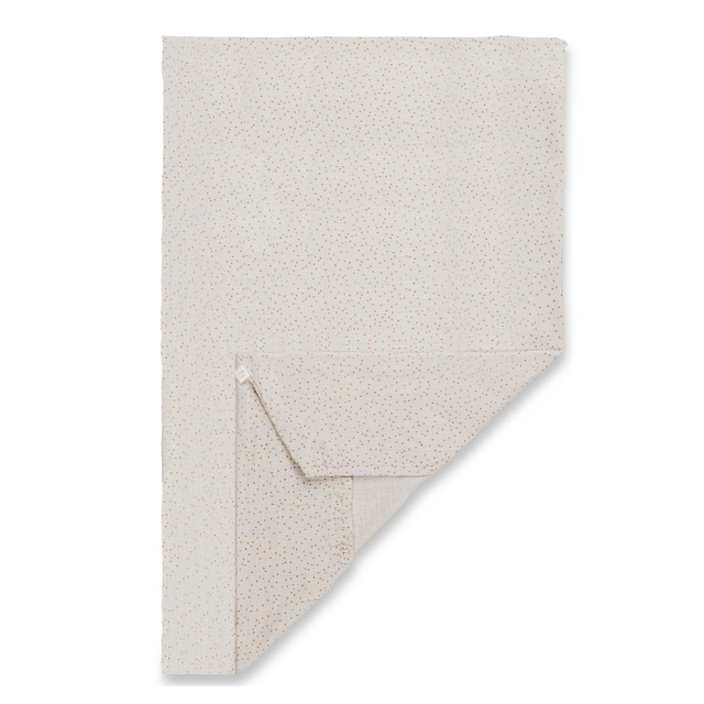 Travel Bed Mattress Cover Beige Dots