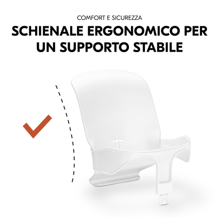 Schienale ergonomico per un sostegno stabile