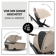 XL-Verdeck für maximalen Schutz vor der Sonnne