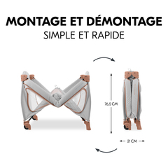 Facile et rapide à monter et à démonter