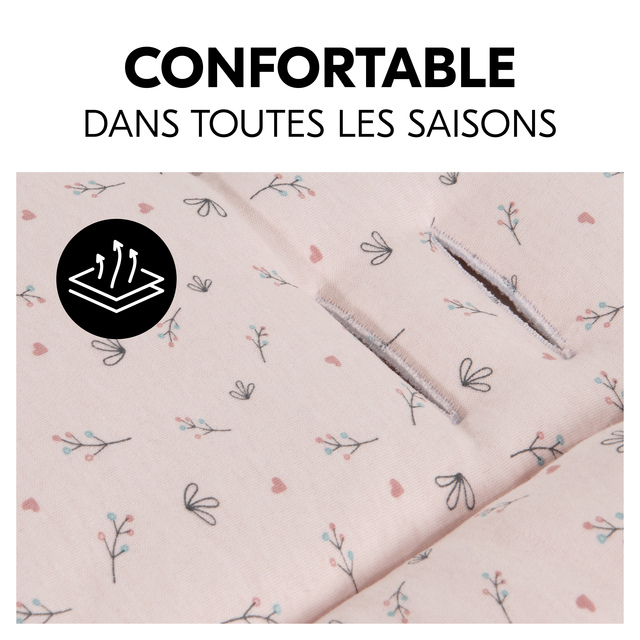 Pushchair Seat Liner  Flowers Rose