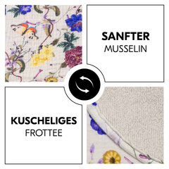 Sanfter Musselin trifft auf kuscheliges Frottee