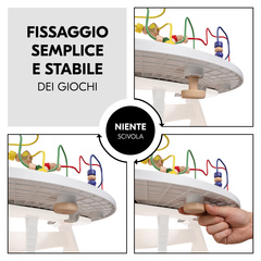 Fissaggio facile e stabile degli elementi di gioco