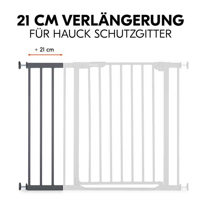 Safety Gate Extension 21 cm Dark Grey