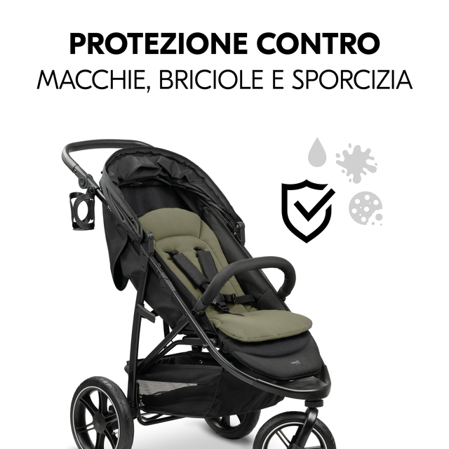 Pushchair Seat Liner  Olive