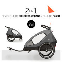 Remolque de bicicleta y silla de paseo en uno