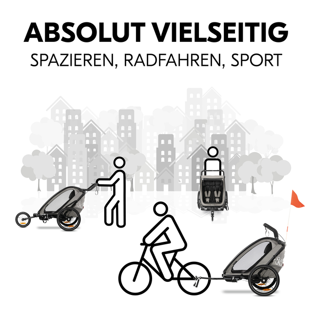 Bike N Walk Duo Light Grey