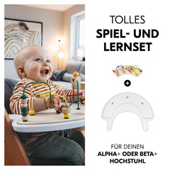 Tolles Spiel- und Lernset für deinen Hochstuhl
