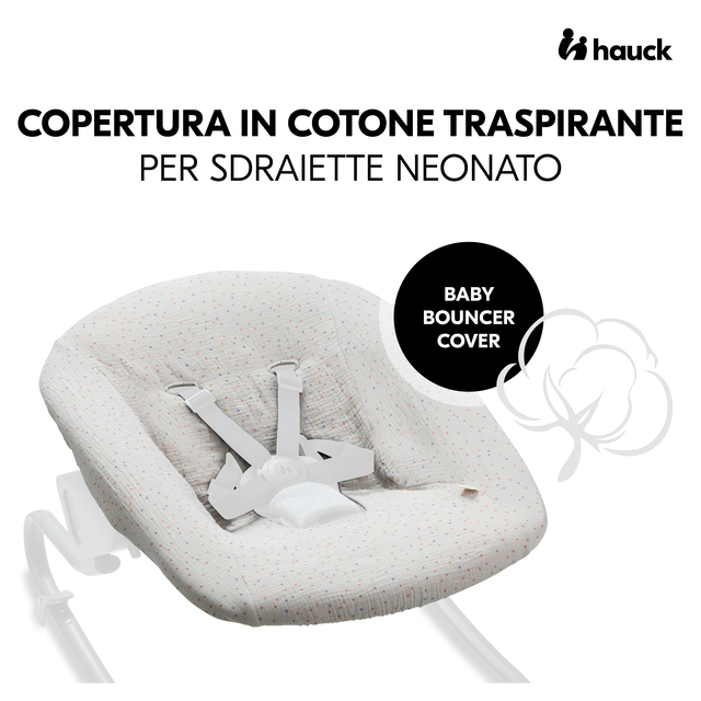 Baby Bouncer Cover Beige Dots