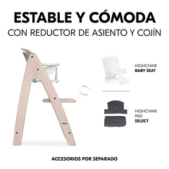 Estable y cómodo con reductor de asiento y cojín