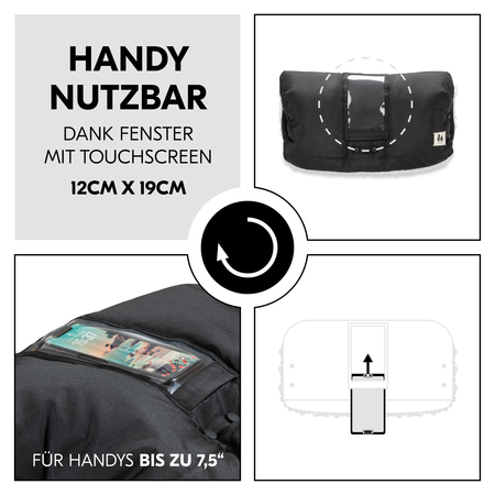 Handy nutzbar dank durchsichtigem Touchscreen