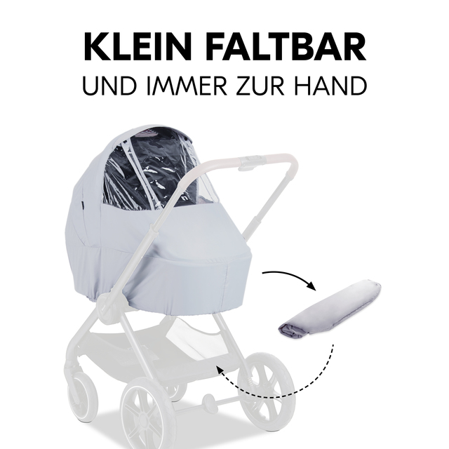 2 in 1 Pushchair Raincover Grey