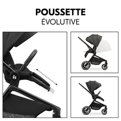 Siège de poussette évolutif avec deux directions