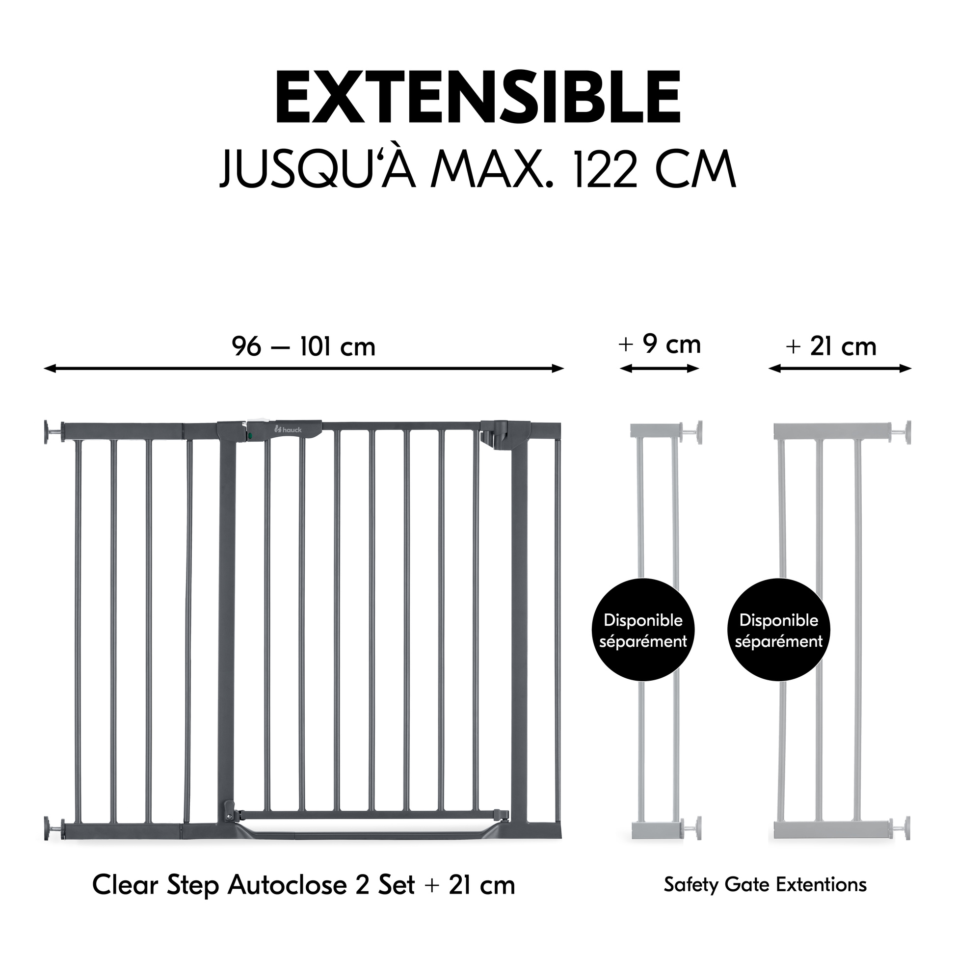 Clear Step Autoclose 2 Set +21 cm