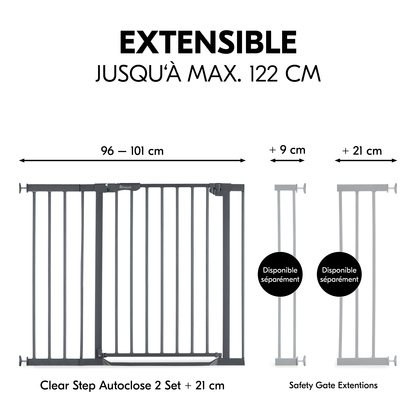 Clear Step Autoclose 2 Set +21 cm