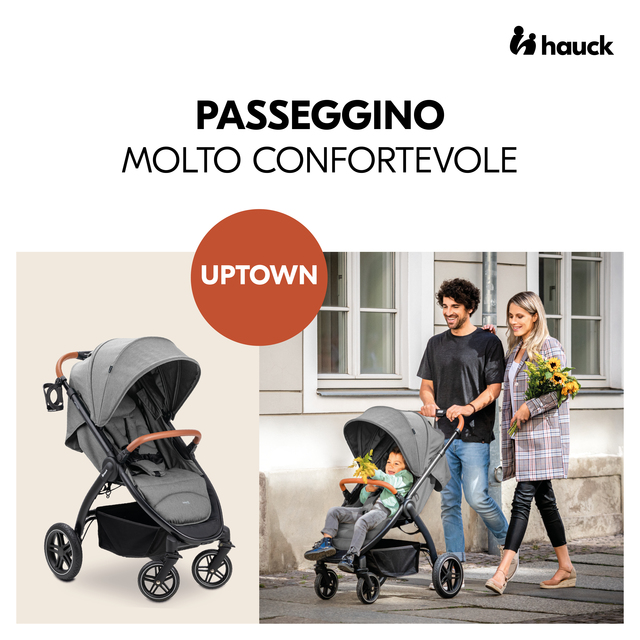 Uptown Black Melange Grey