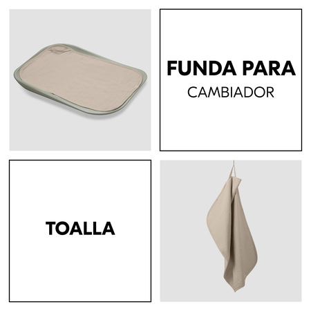 Funda para cambiador y toalla en uno