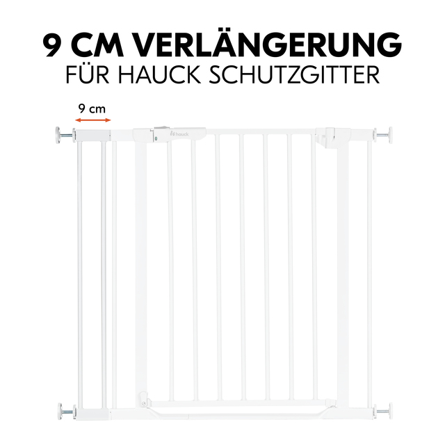 Safety Gate Extension 9 cm White