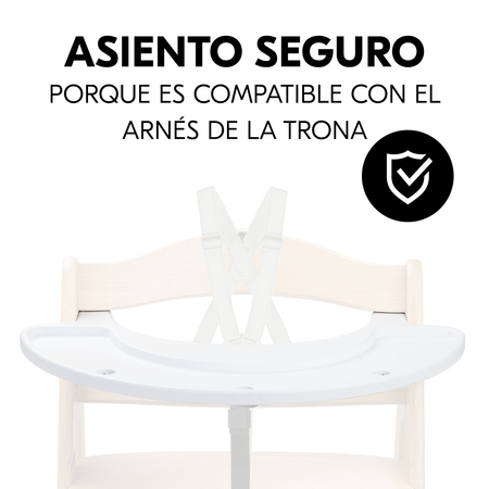 Seguro y compatible con el arnés de la trona