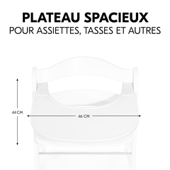 Beaucoup d'espace pour manger et jouer