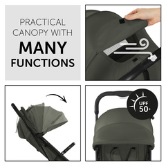 Canopy with UV protection and peek-a-boo window