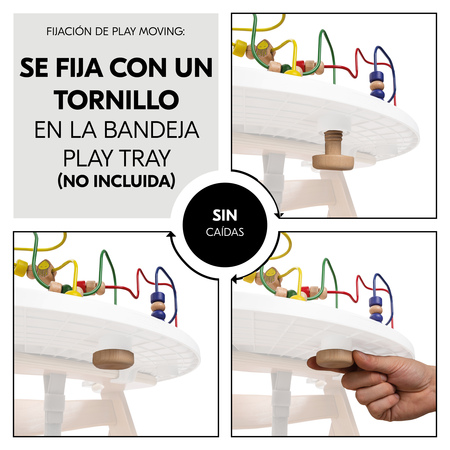 Fijación fácil y estable en la Play Tray