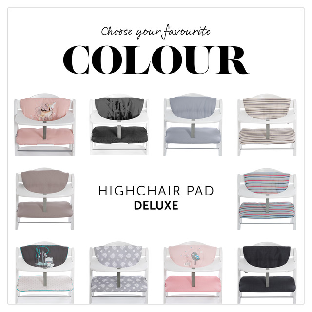 Highchair Pad Deluxe Melange Charcoal