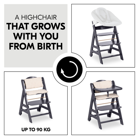 An ergonomic, grow-along highchair for life