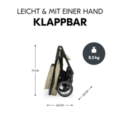 Leicht und mit einer Hand klappbar