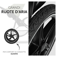 Ruote pneumatiche XL, massimo comfort di guida